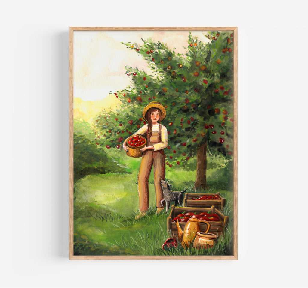 Apple harvest - giclée print