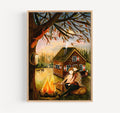 Bonfire night - giclée print