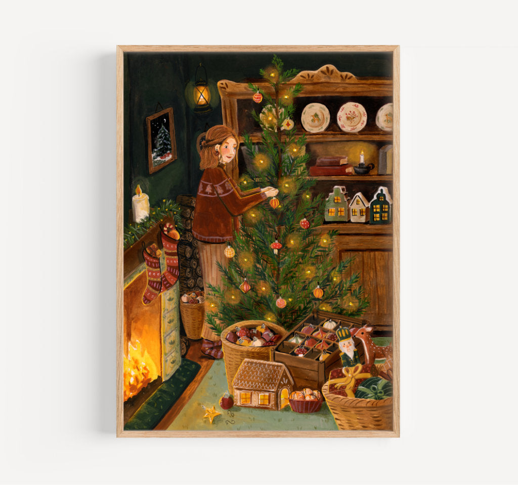 Christmas decoration - giclée print