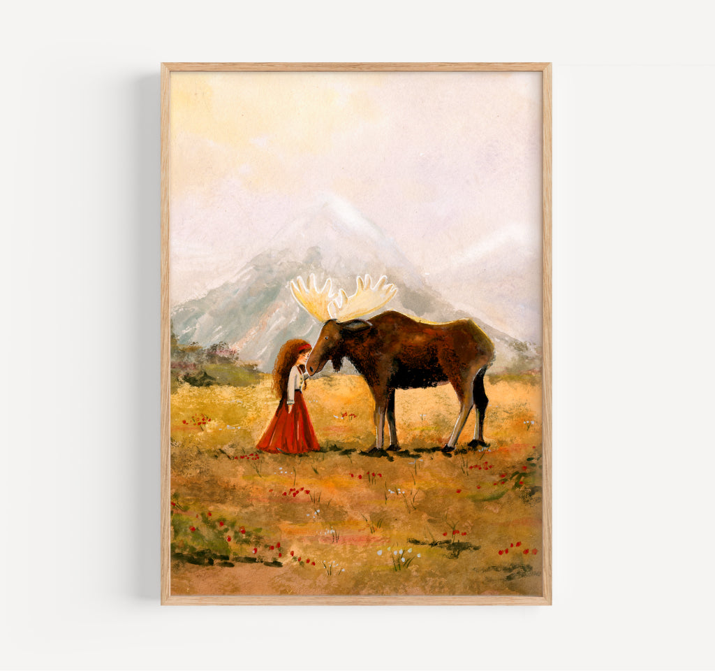 Elk and I - giclée print
