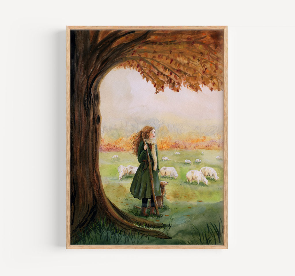 The Shepherdess - giclée print