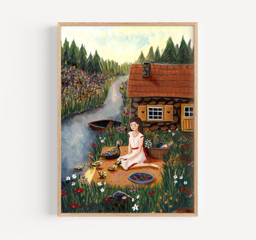 Little house - giclée print