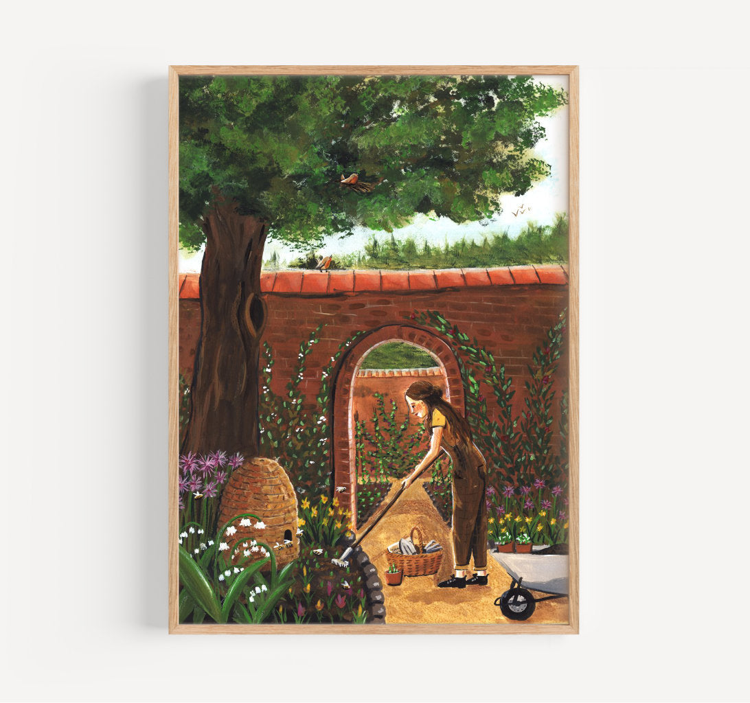 Castle garden - giclée print