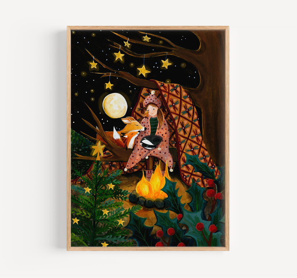 December in the woods - giclée print