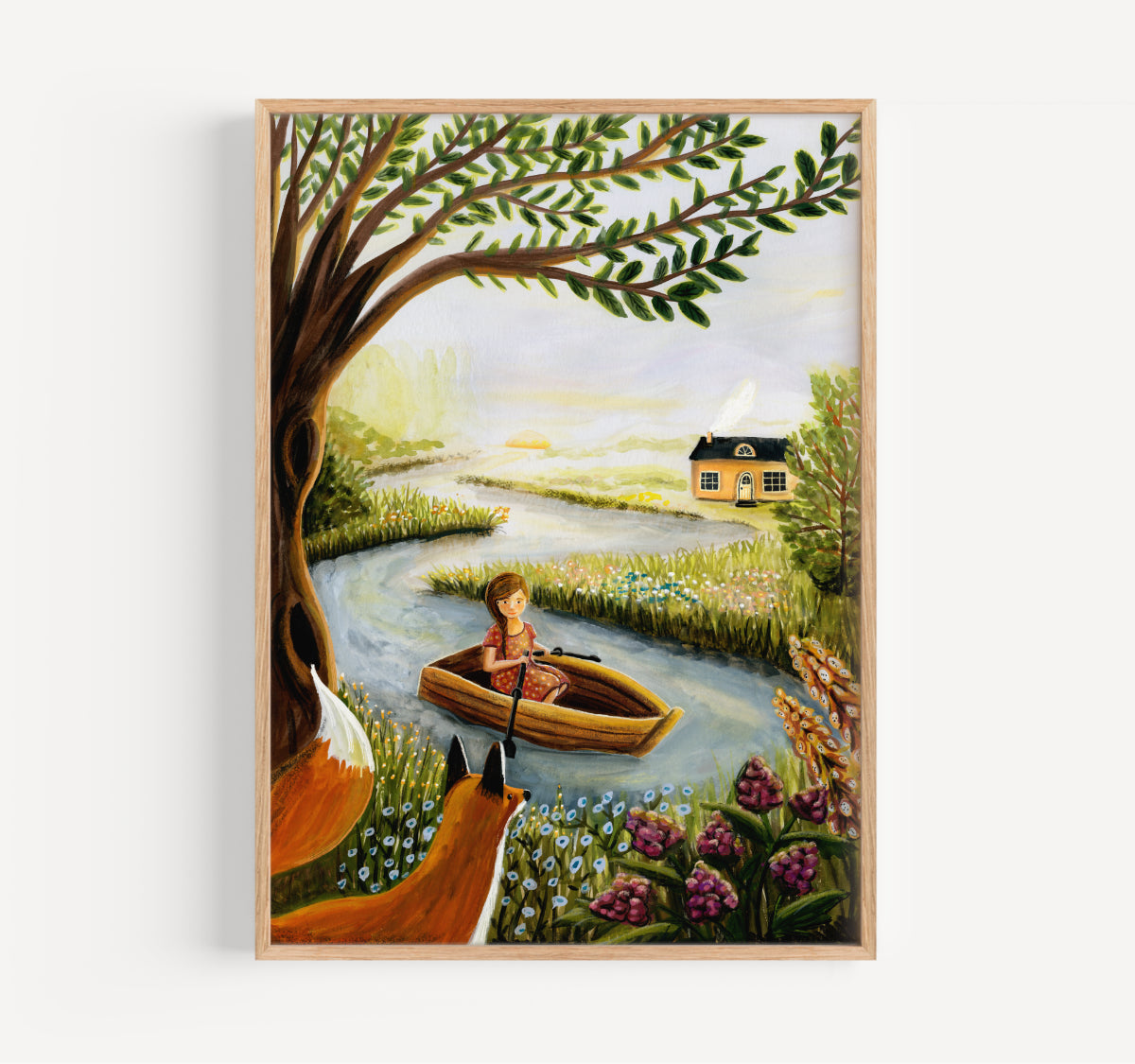 Among the river - giclée print