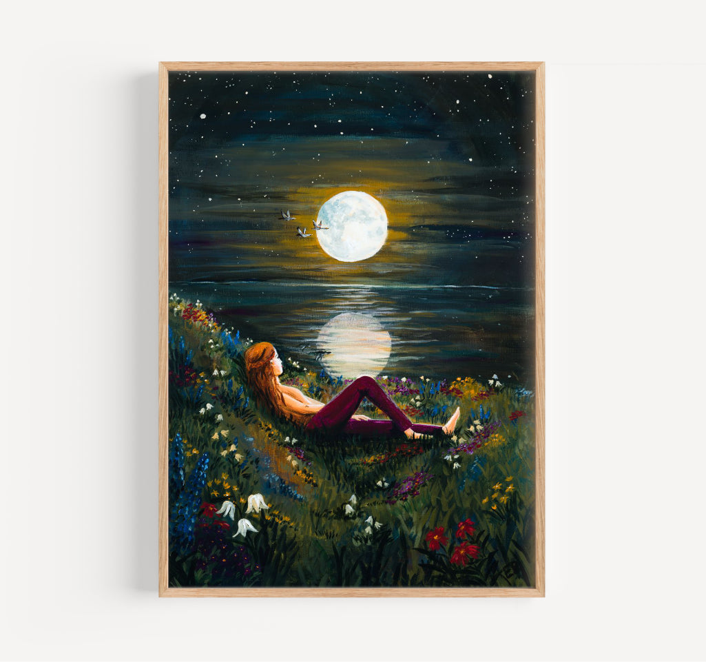 The moon - giclée print