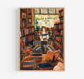 The little bookshop - giclée print