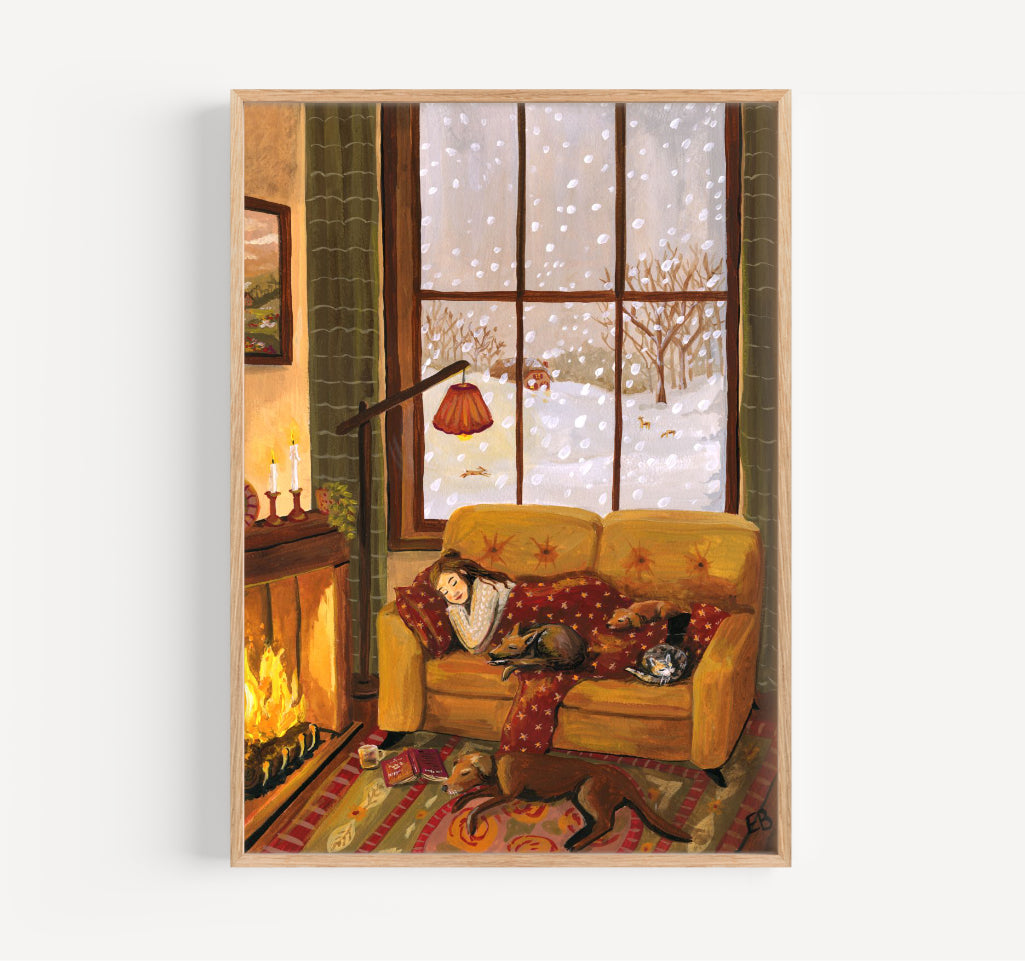 Winter rest - giclée print