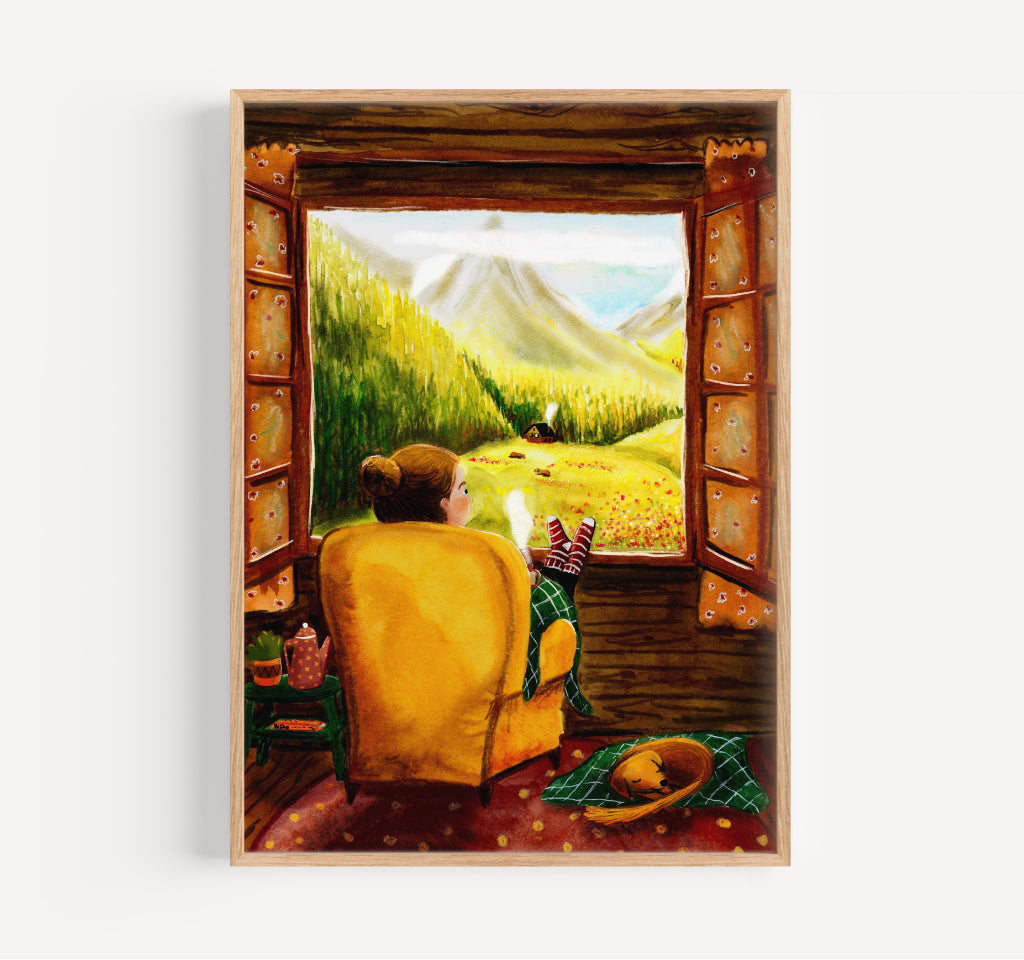Tea with a view - giclée print