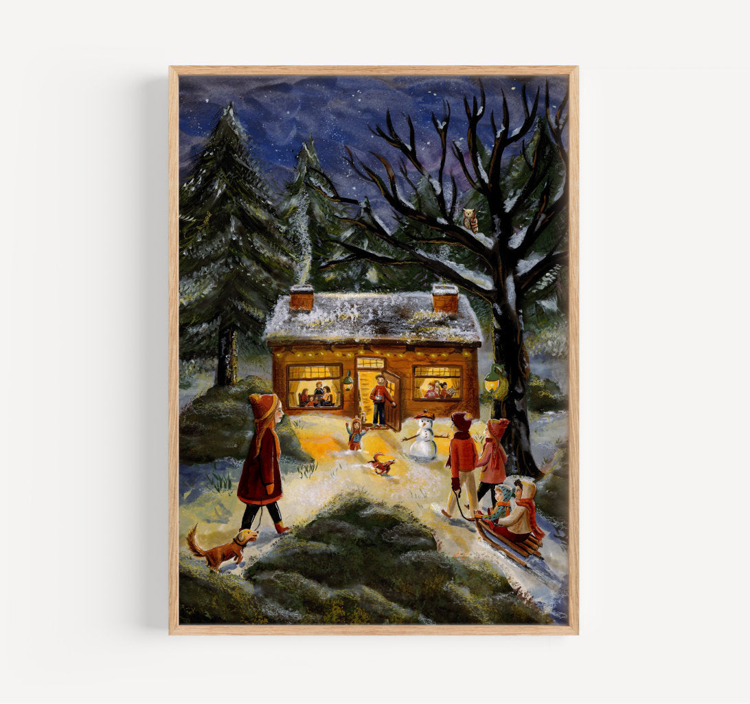 Winter celebration - giclée print